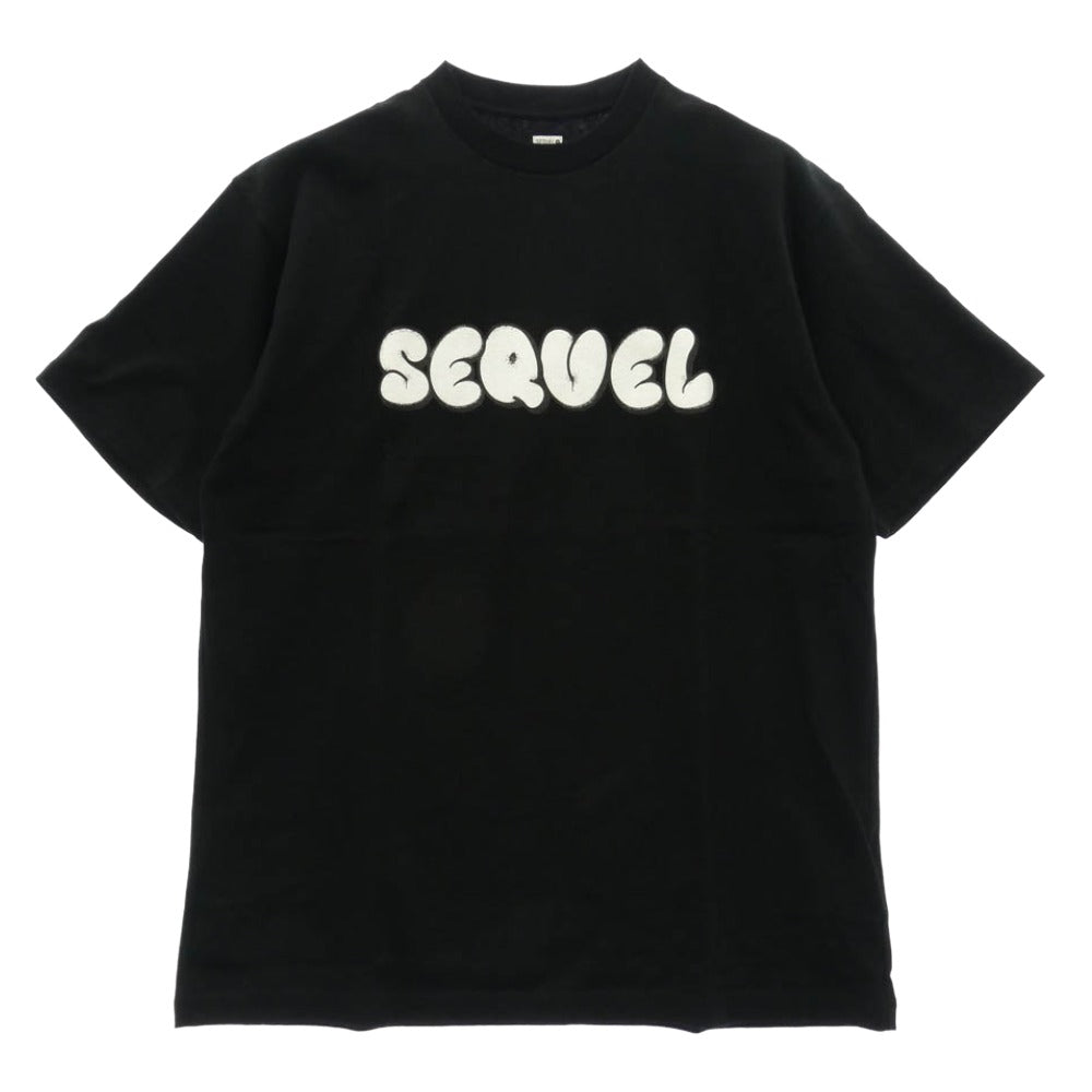 SEQUEL シークエル 25SS SQ-25SS-ST-10 LOGO T-SHIRT ロゴ 半袖 Tシャツ ブラック系 XL【極上美品】【中古】