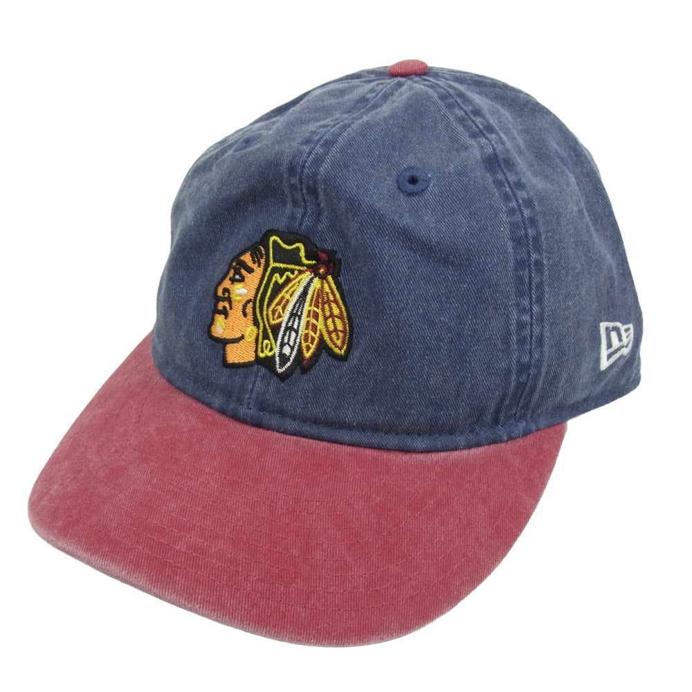 NEW ERA ニューエラ 25AW-26SS × the Apartment 9THIRTY CHICAGO BLACKHAWKS Vintage Exclusive ジアパートメント ナインサーティー シカゴ ブラックホークス キャップ インディゴブルー系 L/XL【新古品】【未使用】【中古】