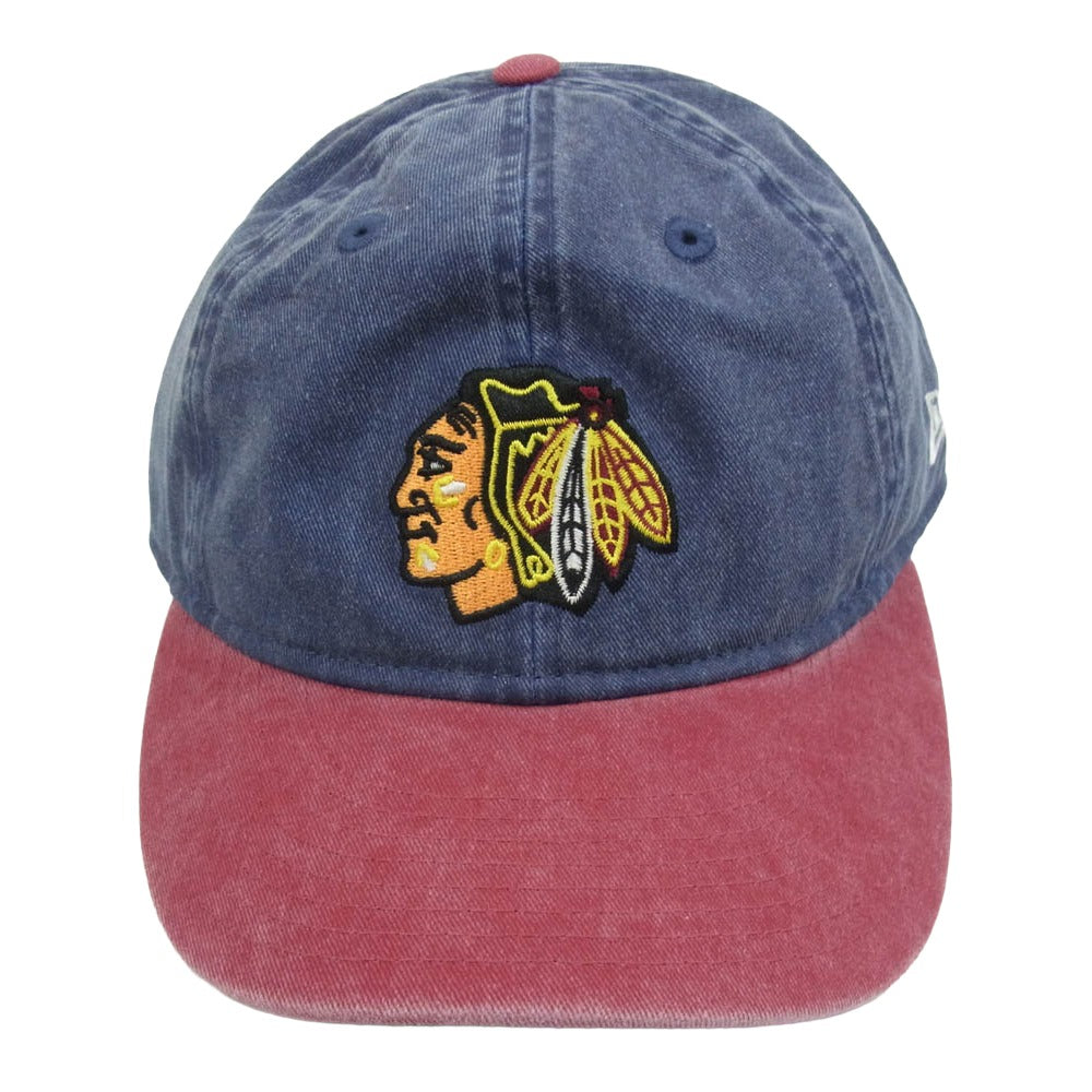 NEW ERA ニューエラ 25AW-26SS × the Apartment 9THIRTY CHICAGO BLACKHAWKS Vintage Exclusive ジアパートメント ナインサーティー シカゴ ブラックホークス キャップ インディゴブルー系 L/XL【新古品】【未使用】【中古】