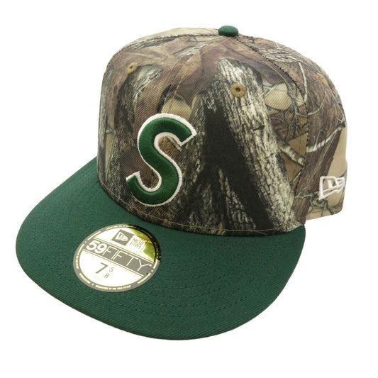 Supreme シュプリーム NEW ERA ニューエラ 25AW × NEW ERA Reaper S Logo New Era True Timber HTC Fall Camo ニューエラ リアルツリー Sロゴ キャップ グリーン系 60.6cm【極上美品】【中古】
