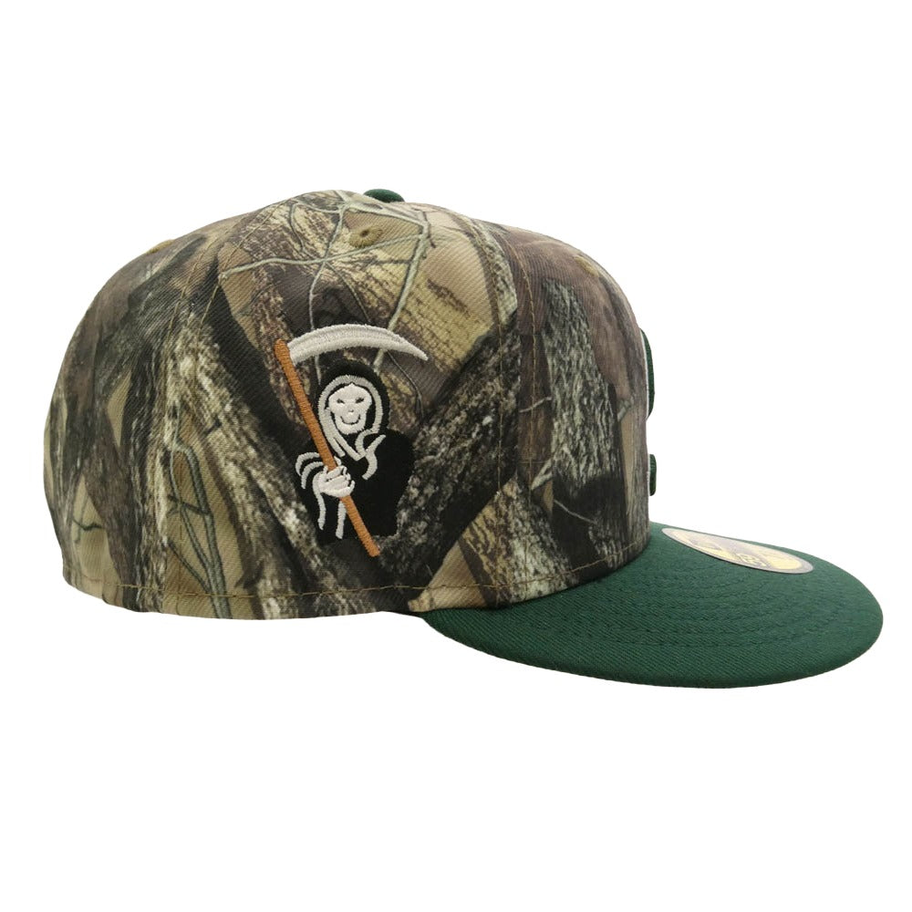 Supreme シュプリーム NEW ERA ニューエラ 25AW × NEW ERA Reaper S Logo New Era True Timber HTC Fall Camo ニューエラ リアルツリー Sロゴ キャップ グリーン系 60.6cm【極上美品】【中古】