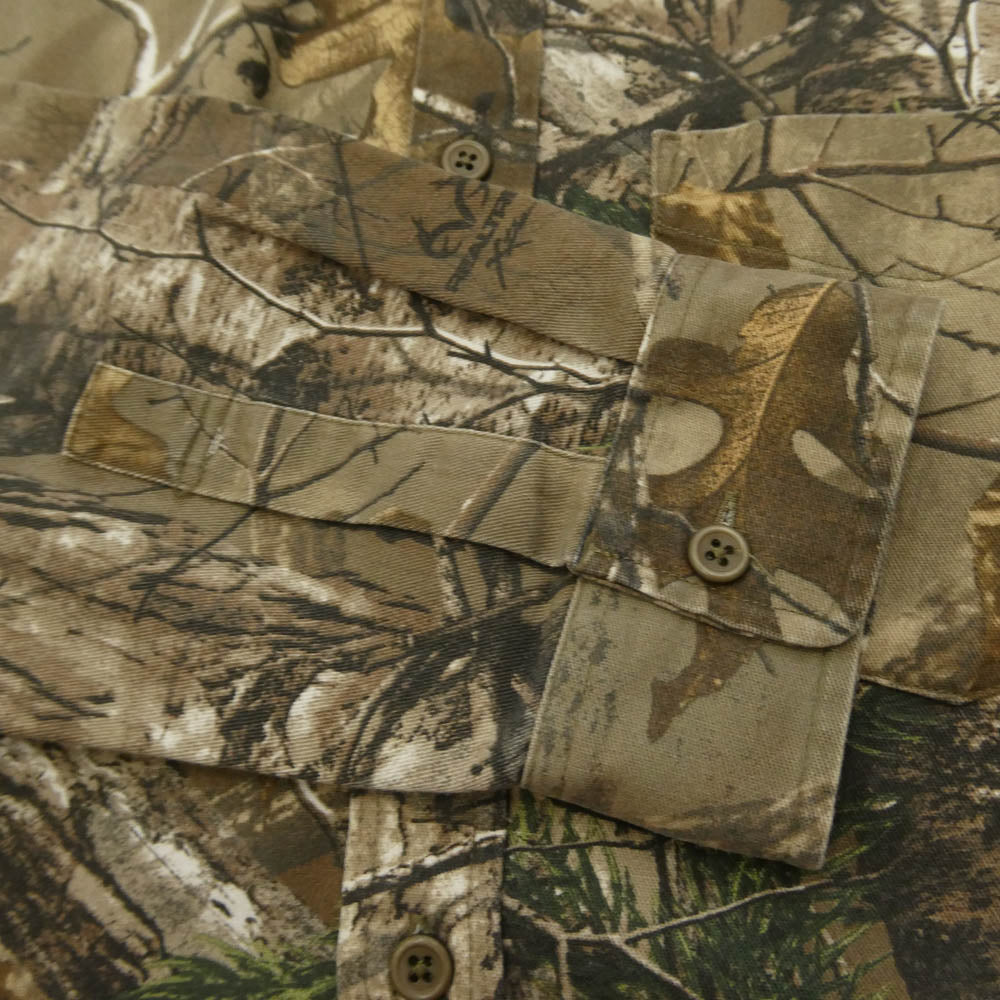 Supreme シュプリーム 17AW ワングラム期 Realtree Camo Flannel Shirt リアルツリーカモ フランネル 長袖シャツ マルチカラー系 L【美品】【中古】
