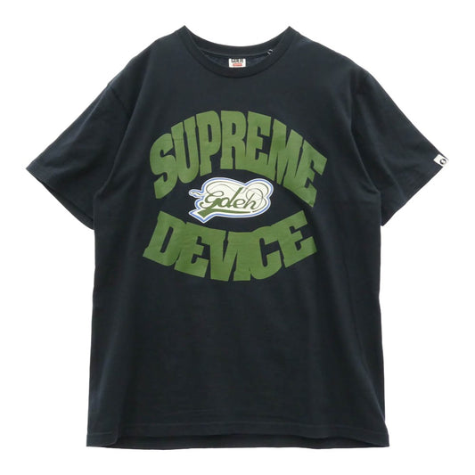 Supreme シュプリーム GOODENOUGH グッドイナフ 25SS × GOODENOUGH グッドイナフ Device Tee デバイス フロントロゴプリント Tシャツ 半袖カットソー ダークネイビー系 L【新古品】【未使用】【中古】