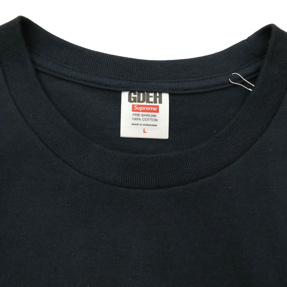 Supreme シュプリーム GOODENOUGH グッドイナフ 25SS × GOODENOUGH グッドイナフ Device Tee デバイス フロントロゴプリント Tシャツ 半袖カットソー ダークネイビー系 L【新古品】【未使用】【中古】
