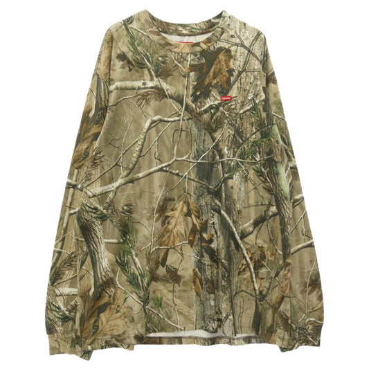 Supreme シュプリーム 25AW Small Box L/S Tee Realtree AP Camo スモールボックスロゴ リアルツリー カモ ロングスリーブ Tシャツ 長袖カットソー マルチカラー系 L【美品】【中古】