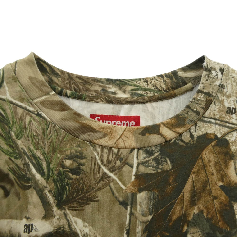 Supreme シュプリーム 25AW Small Box L/S Tee Realtree AP Camo スモールボックスロゴ リアルツリー カモ ロングスリーブ Tシャツ 長袖カットソー マルチカラー系 L【美品】【中古】