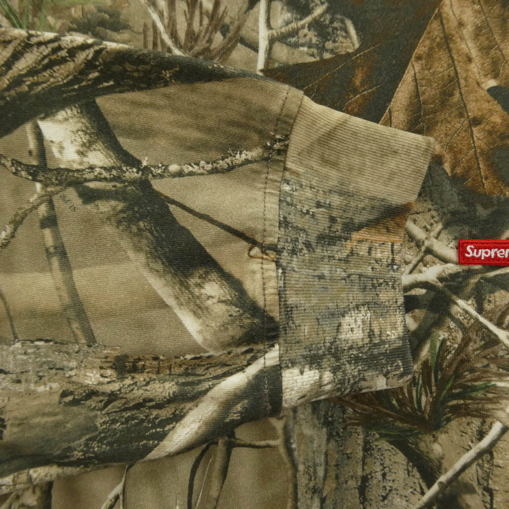 Supreme シュプリーム 25AW Small Box L/S Tee Realtree AP Camo スモールボックスロゴ リアルツリー カモ ロングスリーブ Tシャツ 長袖カットソー マルチカラー系 L【美品】【中古】