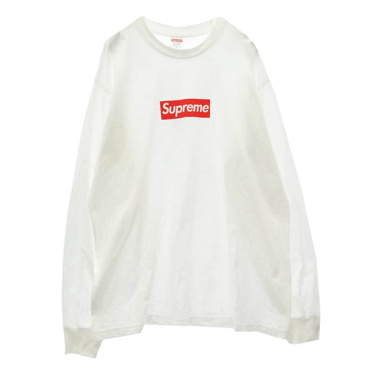 Supreme シュプリーム 20AW Box Logo L/S Tee ボックスロゴ ロング 長袖 Tシャツ ロンT ホワイト ホワイト系 L【中古】