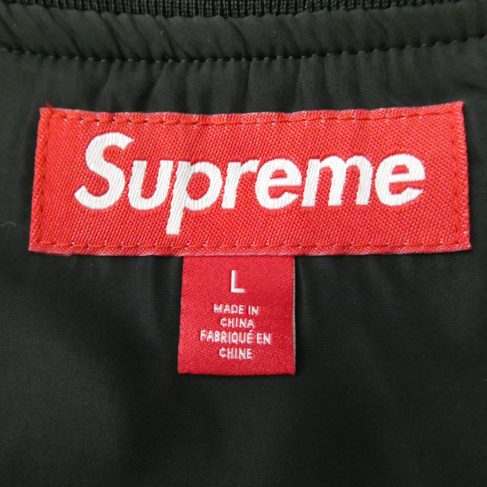 Supreme シュプリーム 25AW Warthog Warm Up Pullover フロントロゴ刺繍 ウォートホッグ ウォーム アップ ナイロン プルオーバー ブラック系 L【新古品】【未使用】【中古】