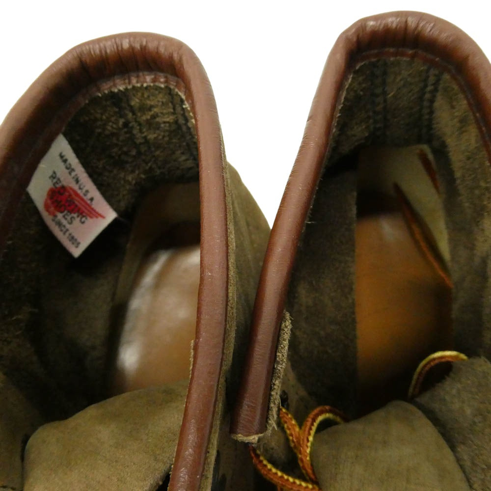 RED WING レッドウィング 2877 USA製 2000年限定 アイリッシュセッター 羽タグ モックトゥ スエード レザー ワークブーツ ブラウン系 US10【中古】