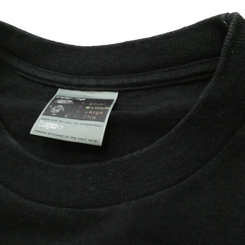 A BATHING APE アベイシングエイプ ロゴインマイクロロゴプリント クルーネック 半袖 Tシャツ ブラック系【中古】