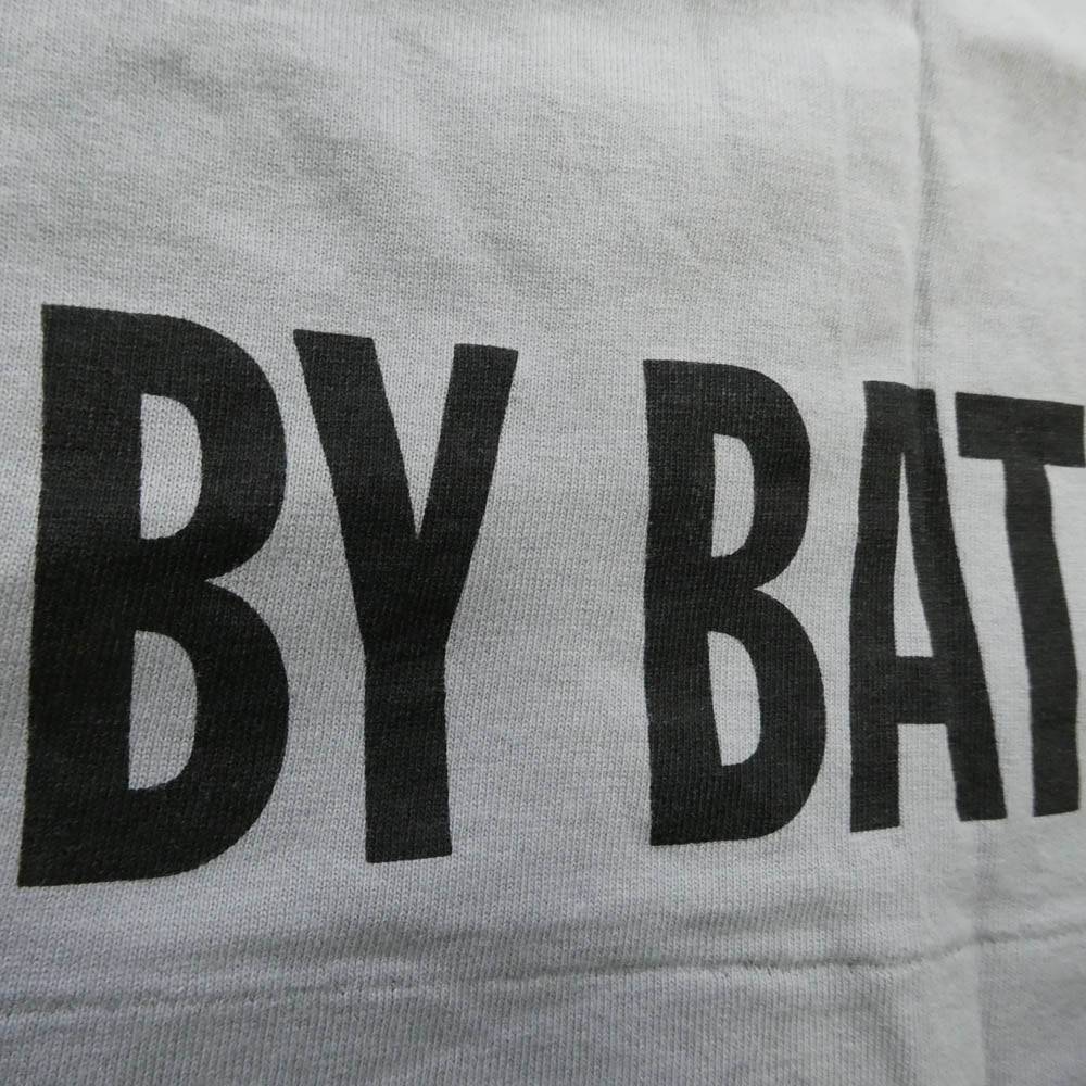 A BATHING APE アベイシングエイプ ビッグフェイス プリント クルーネック 半袖 Tシャツ グレー グレー系 M【中古】
