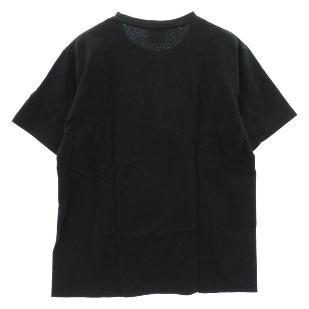 A BATHING APE アベイシングエイプ カモフラロゴ クルーネック Tシャツ ブラック系 M【中古】