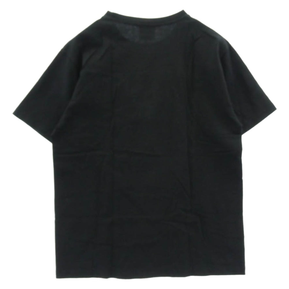 A BATHING APE アベイシングエイプ カモフラポケット フェイスパッチ 半袖 Tシャツ ブラック系 M【中古】