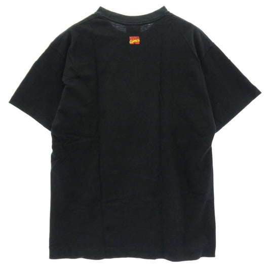 A BATHING APE アベイシングエイプ IRON MAN アイアンマン クルーネック 半袖 Tシャツ ブラック系 M【中古】
