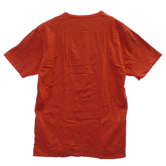 A BATHING APE アベイシングエイプ ダブルフェイス フェイスパッチ クルーネック 半袖 Tシャツ エンジ系【中古】