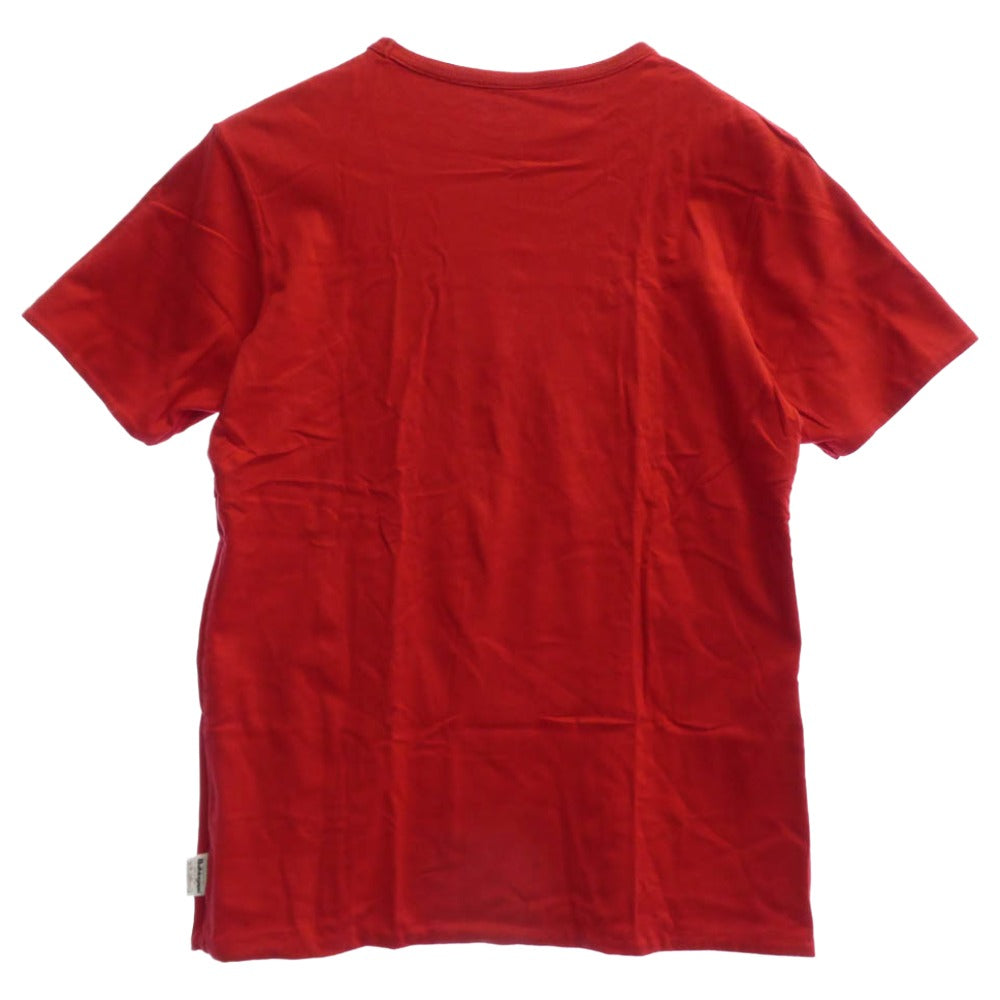 A BATHING APE アベイシングエイプ BAPE EXCLUSIVE エクスクルーシブ ダブルフェイス 半袖 Tシャツ レッド系 M【中古】