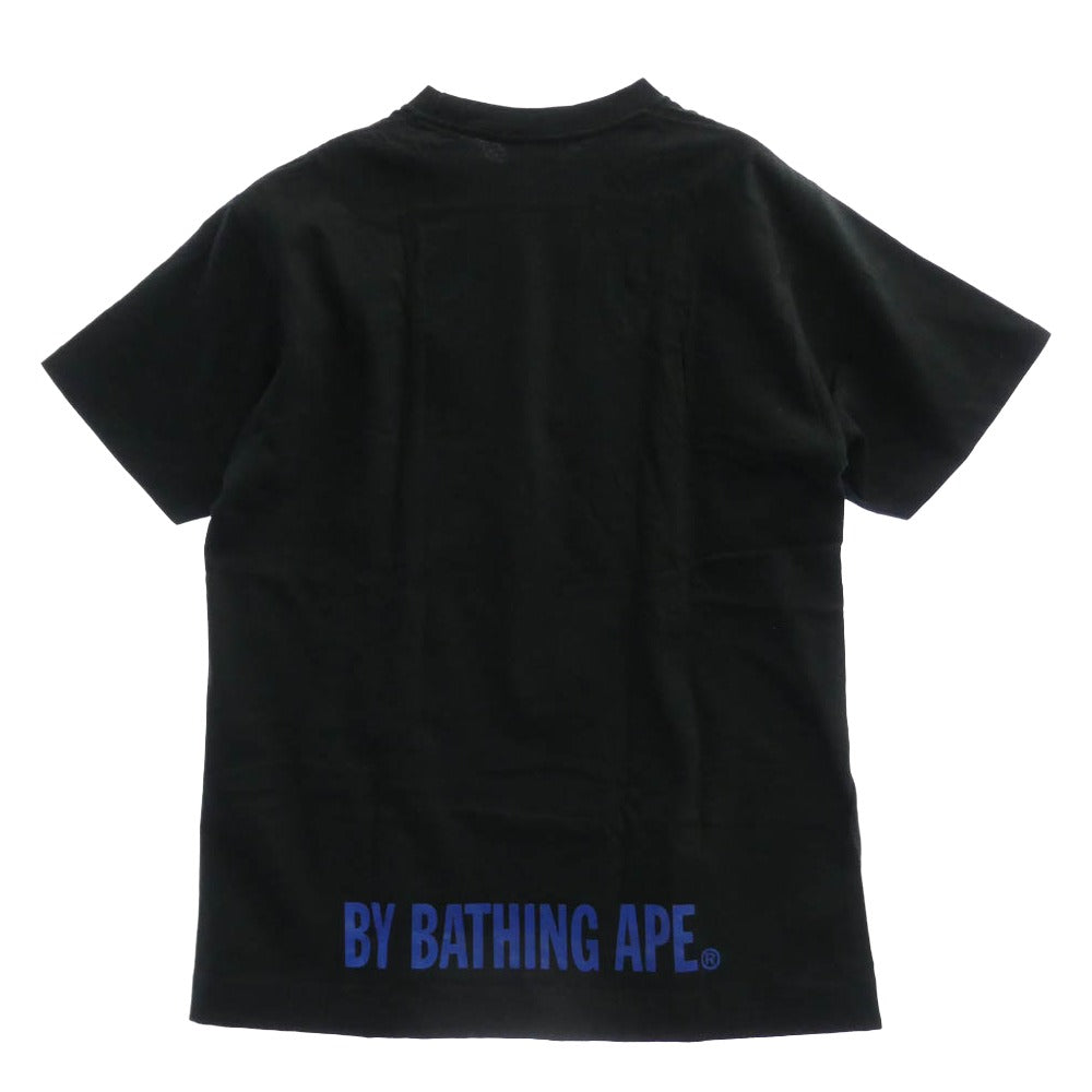 A BATHING APE アベイシングエイプ 猿カモ ビッグフェイス プリント 半袖 Tシャツ ブラック系 M【中古】