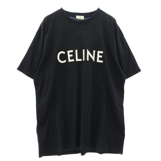 CHROME HEARTS クロムハーツ（原本無） 21SS 2X681501F フロントロゴ プリント 半袖 Tシャツ カットソー ブラック系 L【中古】