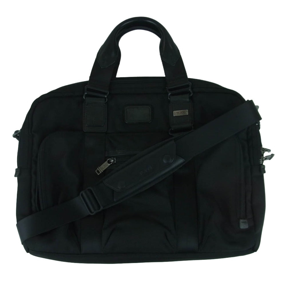 TUMI トゥミ 22611DH ALPHA BRAVO Mcnair Slim Brief マクネア スリム ブリーフケース 2way ビジネスバッグ ブラック系【中古】