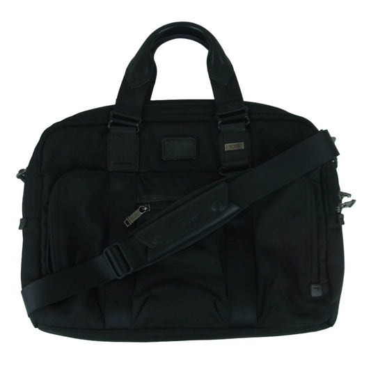 TUMI トゥミ 22611DH ALPHA BRAVO Mcnair Slim Brief マクネア スリム ブリーフケース 2way ビジネスバッグ ブラック系【中古】