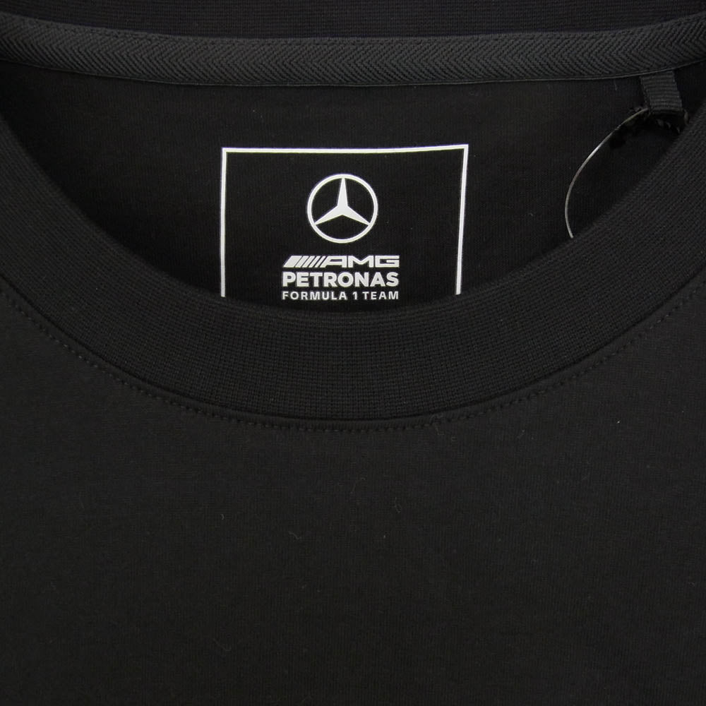 Y-3 Yohji Yamamoto ワイスリー ヨウジヤマモト KR2373 MERCEDES-AMG PETRONAS FORMULA 1 TEAM LOGO STACK SHORT SLEEVE TEE メルセデスベンツ チームロゴ 半袖 Tシャツ カットソー ブラック系 L【新古品】【未使用】【中古】