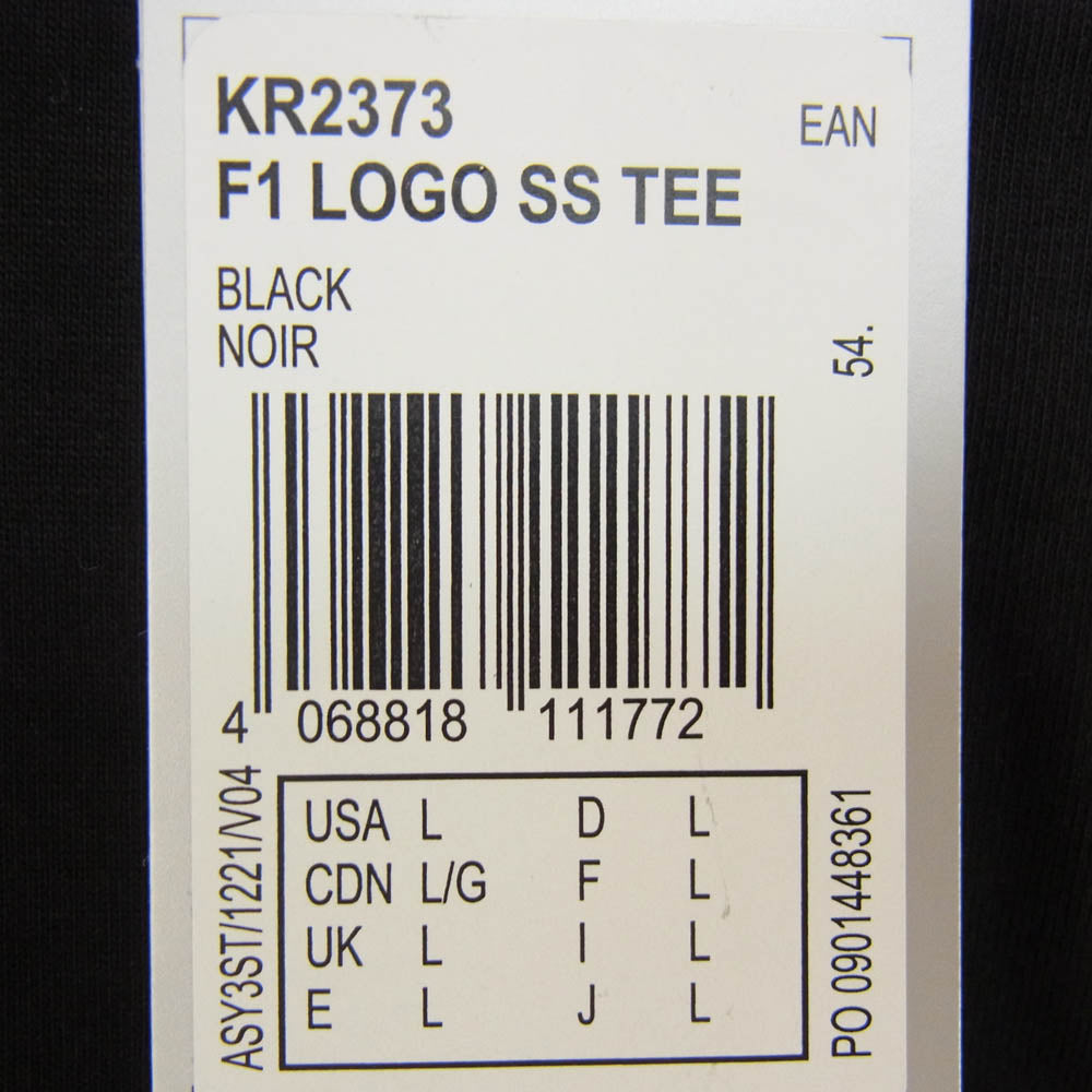Y-3 Yohji Yamamoto ワイスリー ヨウジヤマモト KR2373 MERCEDES-AMG PETRONAS FORMULA 1 TEAM LOGO STACK SHORT SLEEVE TEE メルセデスベンツ チームロゴ 半袖 Tシャツ カットソー ブラック系 L【新古品】【未使用】【中古】