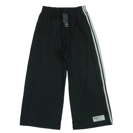 Y-3 Yohji Yamamoto ワイスリー ヨウジヤマモト KQ9716 BASKETBALL TRACK PANTS バスケットボール ストライプ トラック パンツ ジャージ ブラック系 ホワイト系 S【新古品】【未使用】【中古】
