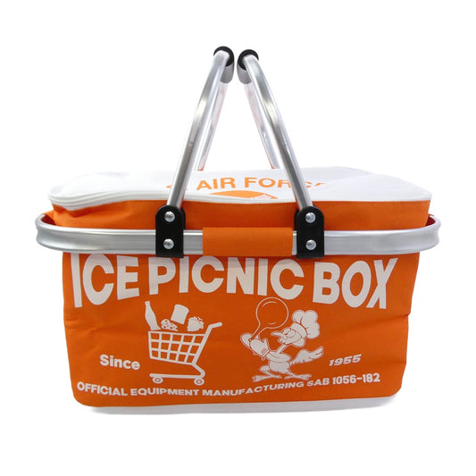 世田谷ベース S.E.A.F 正式装備品 ICE BASKET アイスバスケット クーラーバッグ ホワイト系 オレンジ系【新古品】【未使用】【中古】