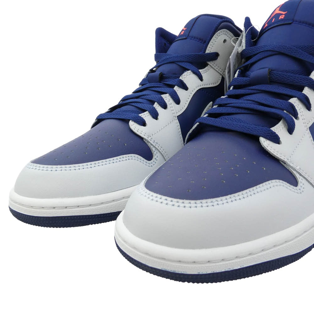 NIKE AIR JORDAN ナイキ ジョーダン DQ8426-403 Air Jordan 1 Mid Blue Void AJ1 エアジョーダン1 ミッド ブルーボイド スニーカー グレー系 ネイビー系 28cm【新古品】【未使用】【中古】