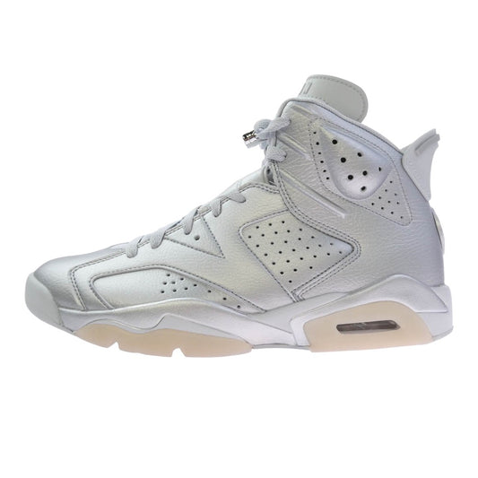 NIKE AIR JORDAN ナイキ ジョーダン IQ5135-001 x Paris Saint Germain PSG パリサンジェルマン Air Jordan 6 Retro AJ6 エアジョーダン6 レトロ ハイカット スニーカー シルバー系 28cm【極上美品】【中古】