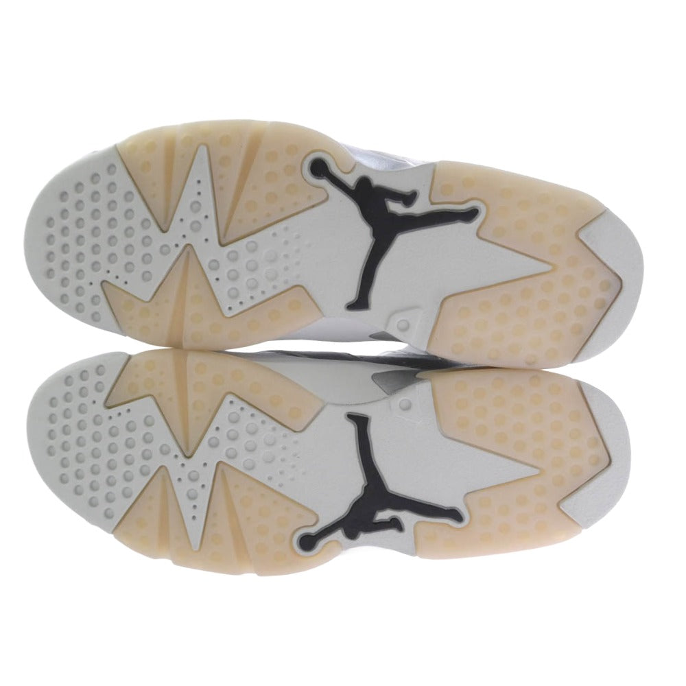 NIKE AIR JORDAN ナイキ ジョーダン IQ5135-001 x Paris Saint Germain PSG パリサンジェルマン Air Jordan 6 Retro AJ6 エアジョーダン6 レトロ ハイカット スニーカー シルバー系 28cm【極上美品】【中古】