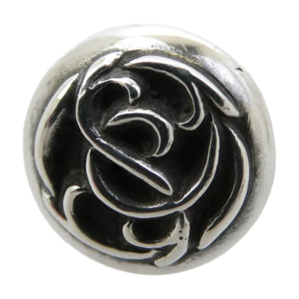 CHROME HEARTS クロムハーツ（原本無） STUD FLRLBLL オールド フローラルボール スタッド ピアス シルバー系【中古】