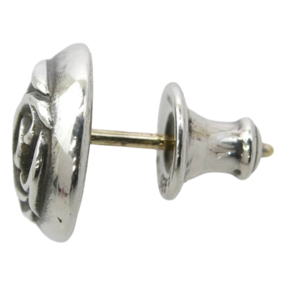 CHROME HEARTS クロムハーツ（原本無） STUD FLRLBLL オールド フローラルボール スタッド ピアス シルバー系【中古】