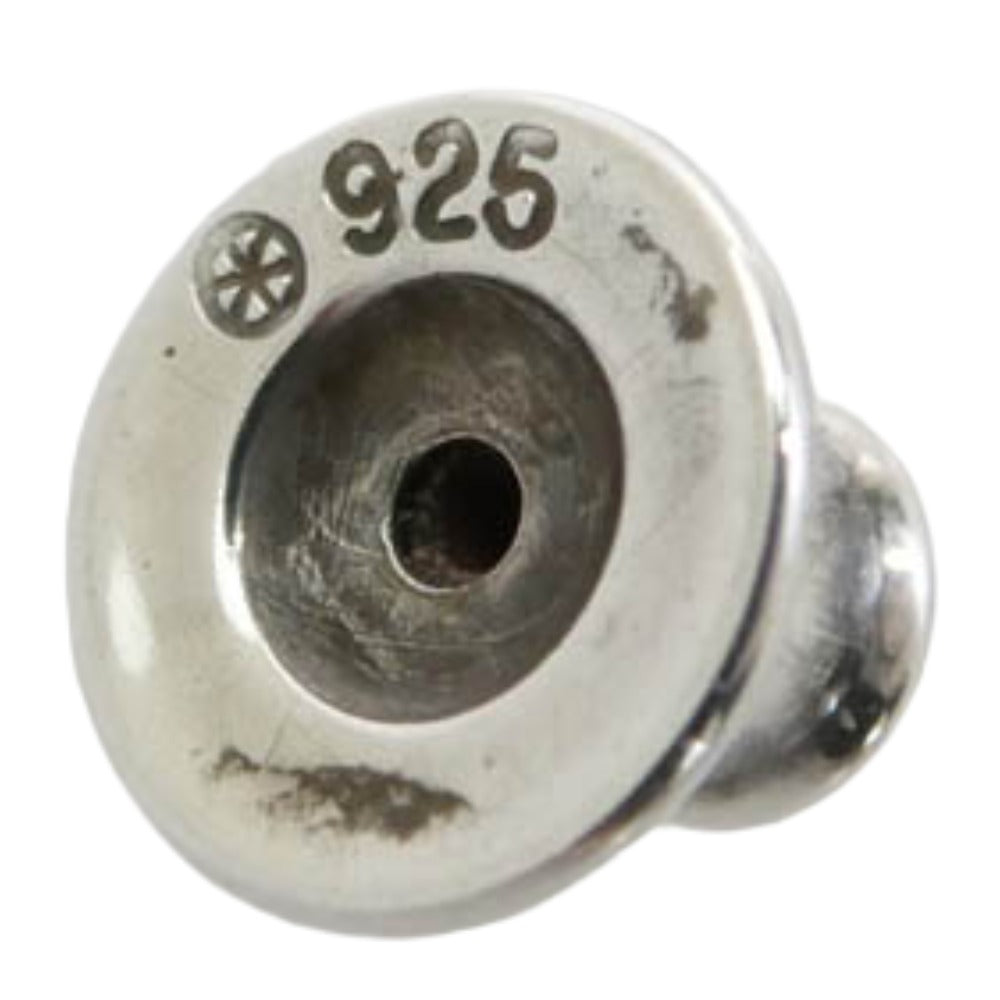 CHROME HEARTS クロムハーツ（原本無） STUD FLRLBLL オールド フローラルボール スタッド ピアス シルバー系【中古】