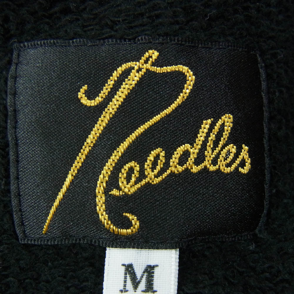 Needles ニードルス STUDIOUS ステュディオス LQ379 STUDIOS別注 5ICONS PATCH SWEAT PANT 5アイコン ワッペン スウェット パンツ ブラック系 M【中古】