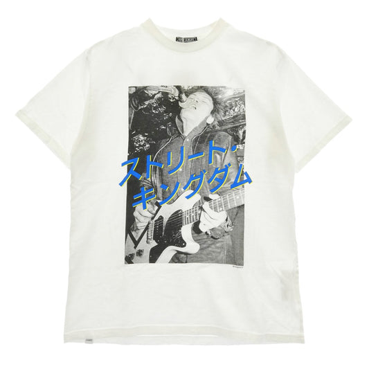 HYSTERIC GLAMOUR ヒステリックグラマー 26SS 02261CT59 ストリート・キングダム プリント 半袖 Tシャツ ホワイト系 L【極上美品】【中古】