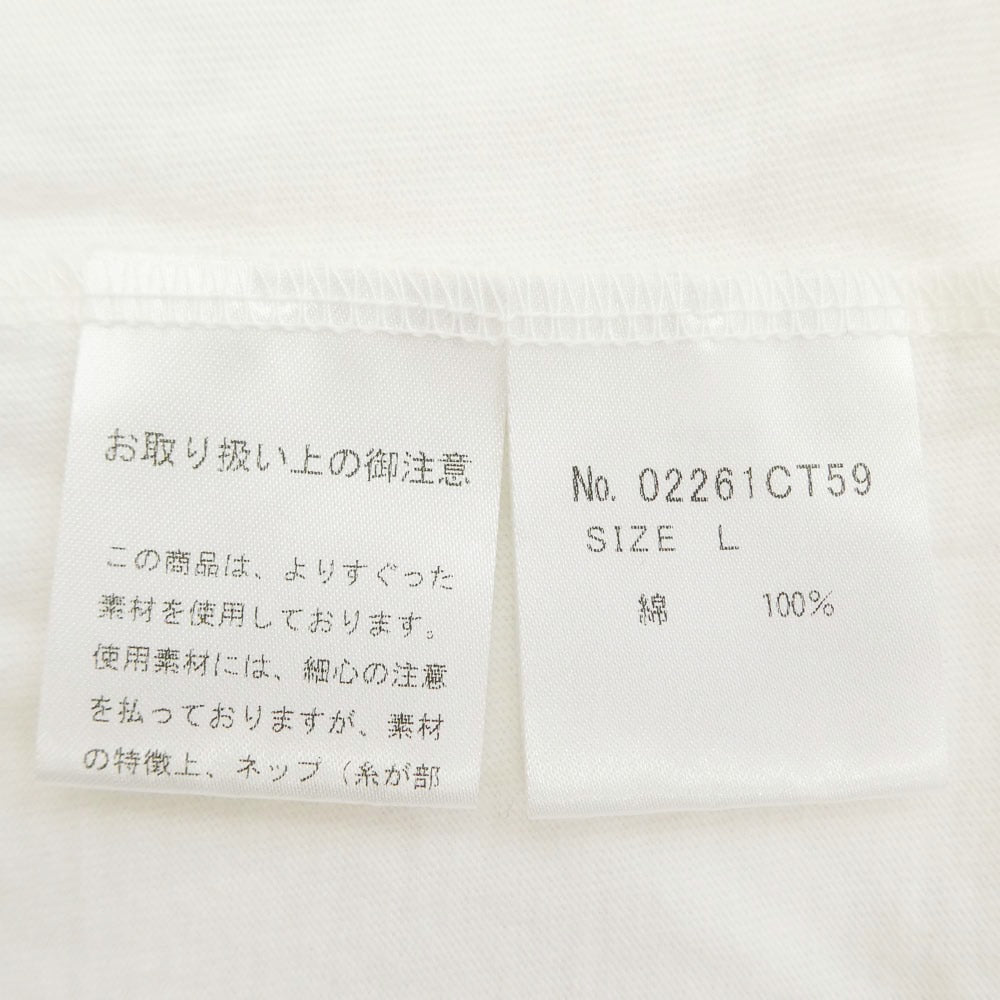 HYSTERIC GLAMOUR ヒステリックグラマー 26SS 02261CT59 ストリート・キングダム プリント 半袖 Tシャツ ホワイト系 L【極上美品】【中古】