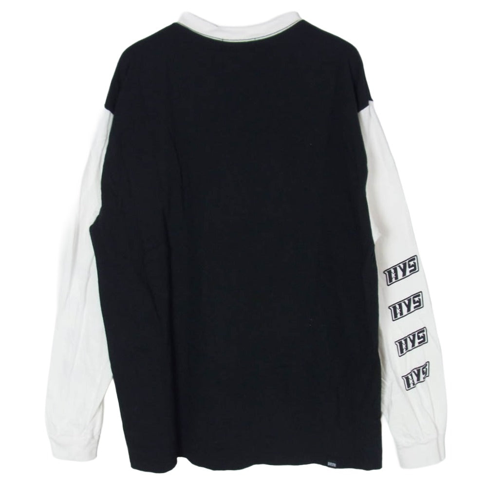 HYSTERIC GLAMOUR ヒステリックグラマー 26SS 02261CL06 DART TRACK ロンT 長袖 Tシャツ カットソー ブラック系 L【美品】【中古】