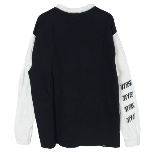 HYSTERIC GLAMOUR ヒステリックグラマー 26SS 02261CL06 DART TRACK ロンT 長袖 Tシャツ カットソー ブラック系 L【美品】【中古】