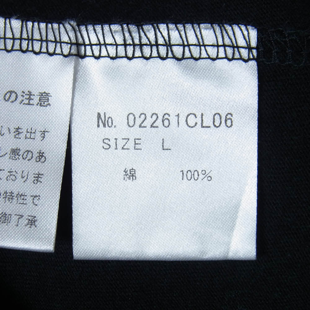 HYSTERIC GLAMOUR ヒステリックグラマー 26SS 02261CL06 DART TRACK ロンT 長袖 Tシャツ カットソー ブラック系 L【美品】【中古】
