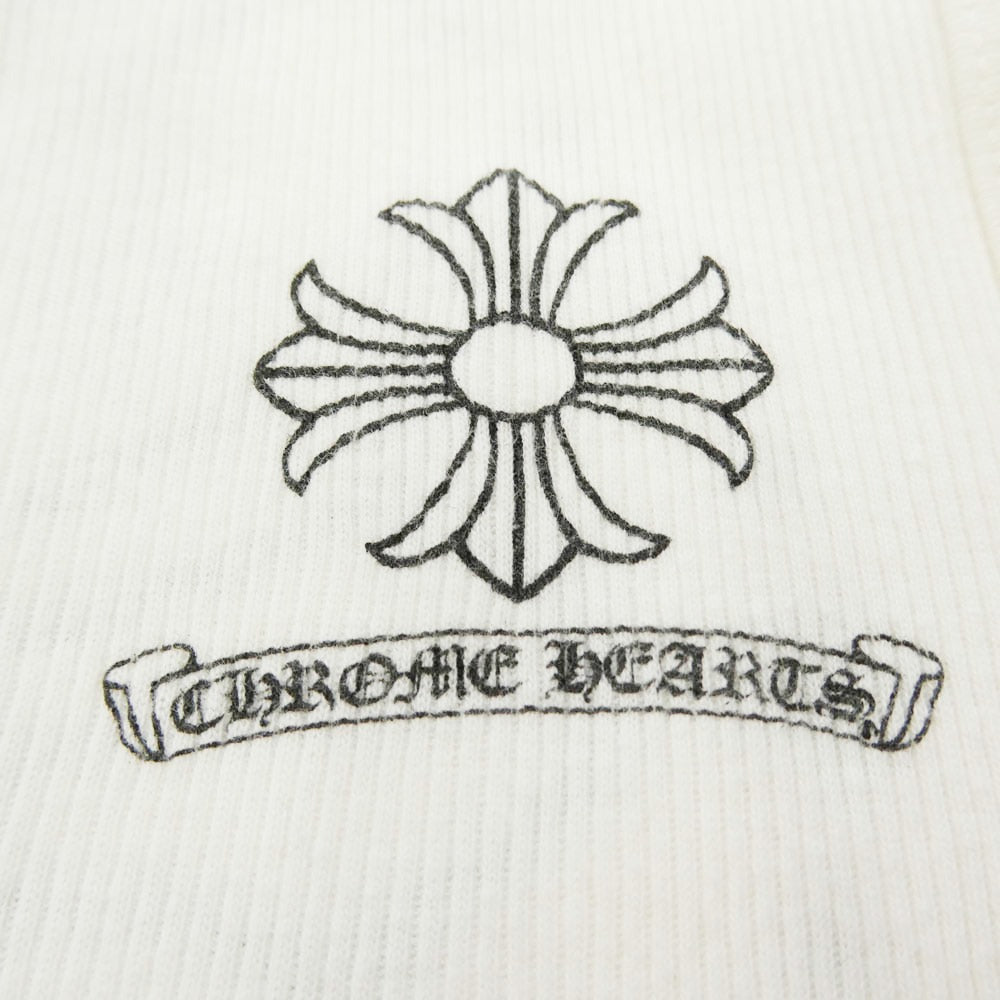 CHROME HEARTS クロムハーツ（原本無） TANK TOP HOLLYWOOD CHプラス スクロールラベル プリント タンクトップ ホワイト系 ブラック系 M【中古】