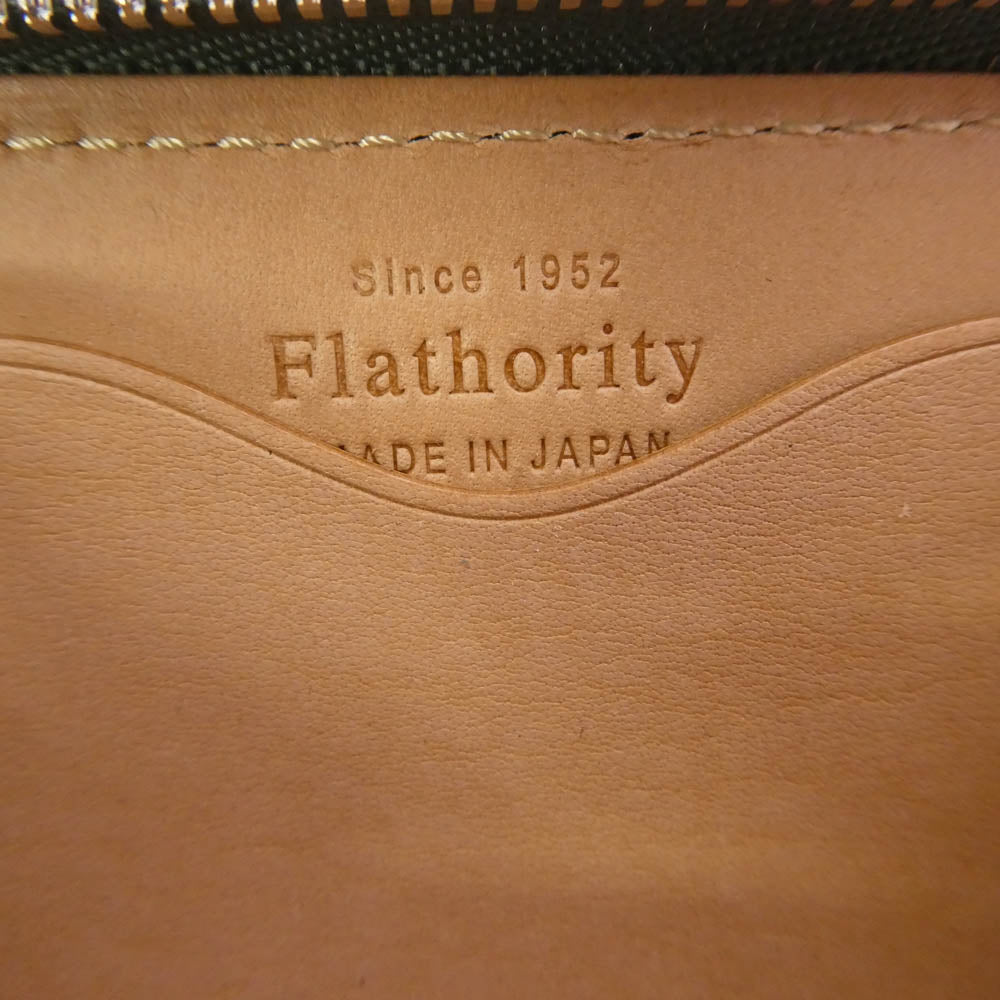フラソリティ waterOil Cordovan Round Coin 水染めオイルコードバンラウンドコインケース グリーン グリーン系【極上美品】【中古】