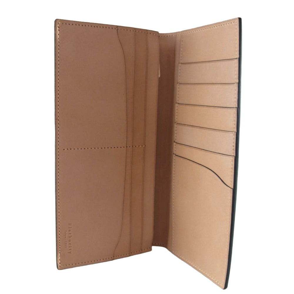 フラソリティ FM701 waterOil Cordovan Long Wallet 水染め ウォーターオイル コードバン ロングウォレット 長財布 ブラック ブラック系【極上美品】【中古】