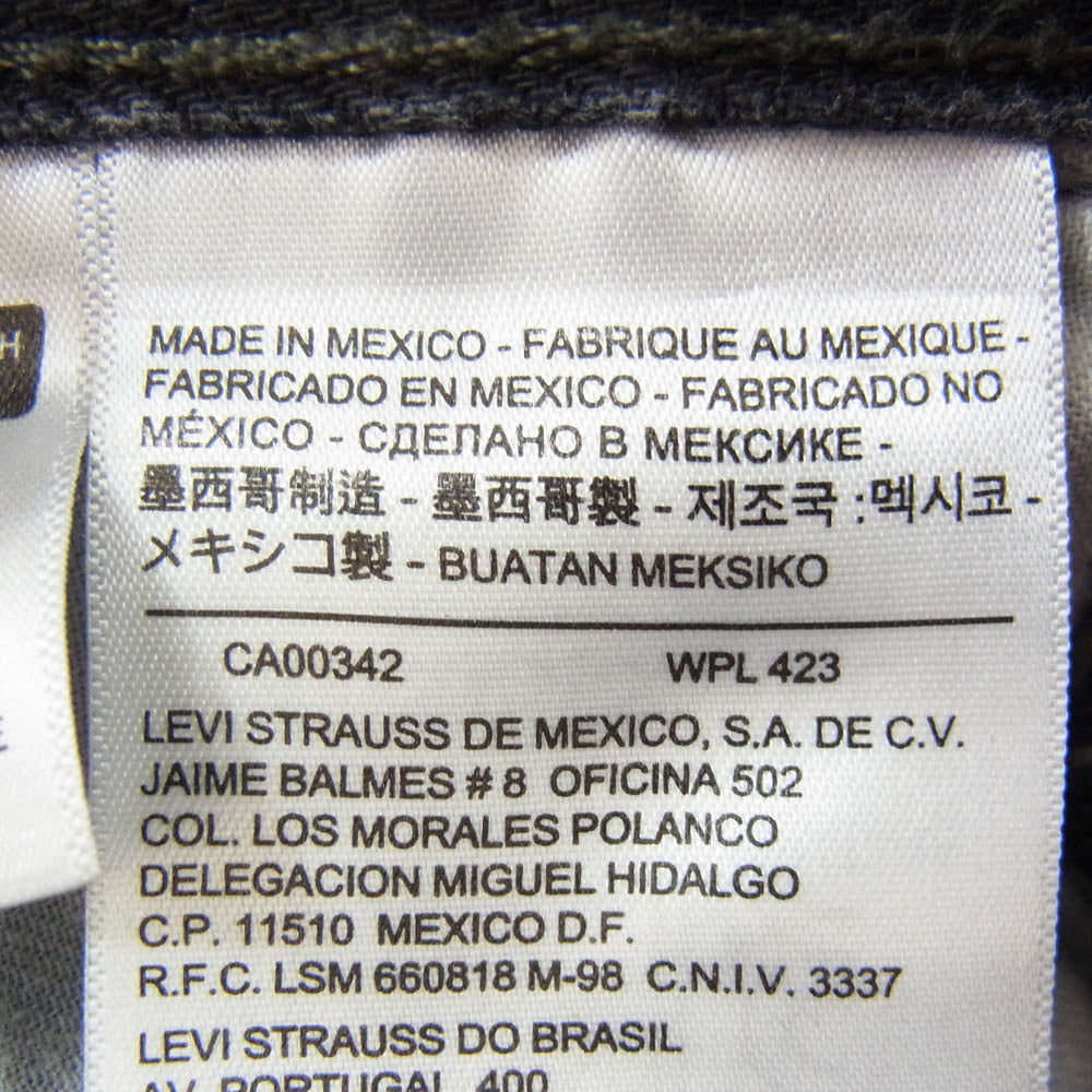 Levi's リーバイス 00501-0660 メキシコ製 501ブラック デニム パンツ ブラック系 36【中古】