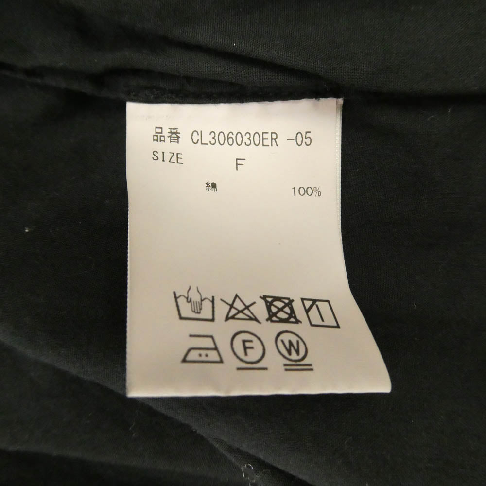 カレンソロジー CL306030ER レイヤード ギャザー ブラウス 長袖 シャツ ブラック系 F【中古】