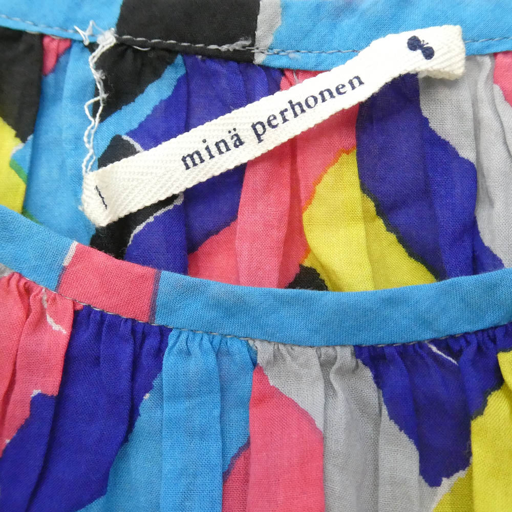 mina perhonen ミナペルホネン pa3772 prism プリズム 総柄 ワンピース マルチ マルチカラー系 36【中古】