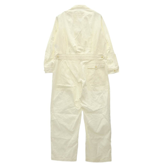 ローブス＆コンフェクションズ Cotton Twill Reproduction Flight Suit コットンツイル フライト ジャンプ スーツ オールインワン ホワイト系 3【中古】