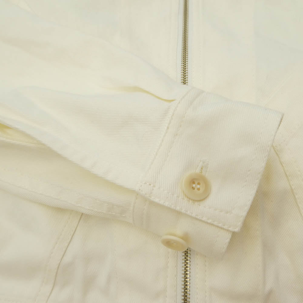 ローブス＆コンフェクションズ Cotton Twill Reproduction Flight Suit コットンツイル フライト ジャンプ スーツ オールインワン ホワイト系 3【中古】