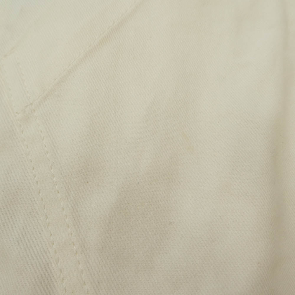 ローブス＆コンフェクションズ Cotton Twill Reproduction Flight Suit コットンツイル フライト ジャンプ スーツ オールインワン ホワイト系 3【中古】